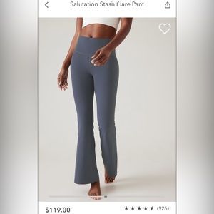 Athleta Salutation Stash Flare Pants